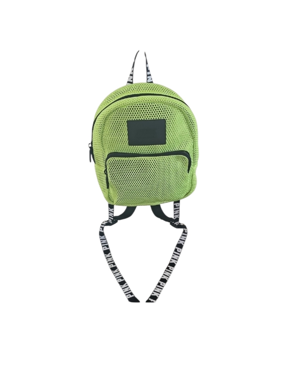PINK Victoria's Secret Neon Green Mesh Mini Backpack Y2K Festival Rave Bag